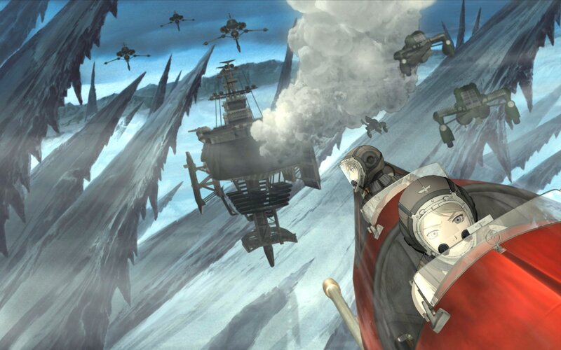 Pilot in Red Aircraft — Dramatic