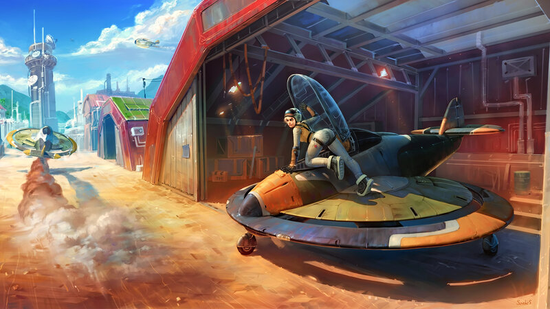 Pilot on Hovercraft