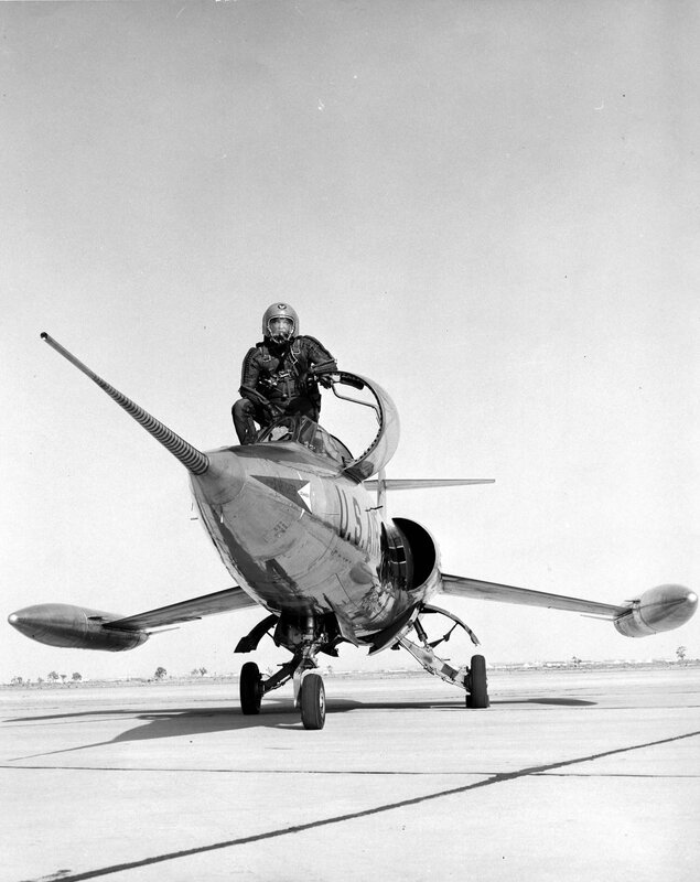 Pilot on jet aircraft