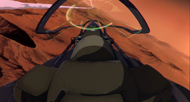 pilot's view of desert flight