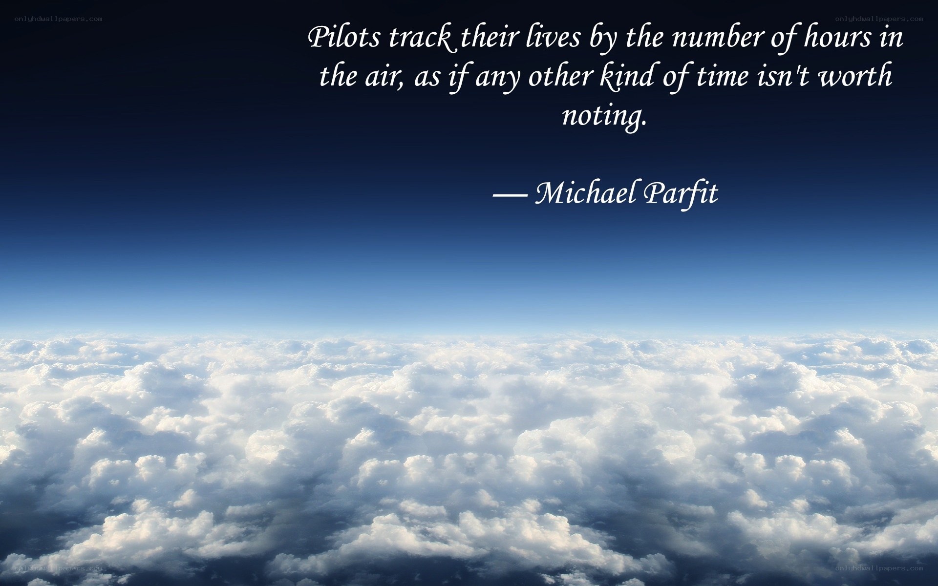 Pilots and the sky