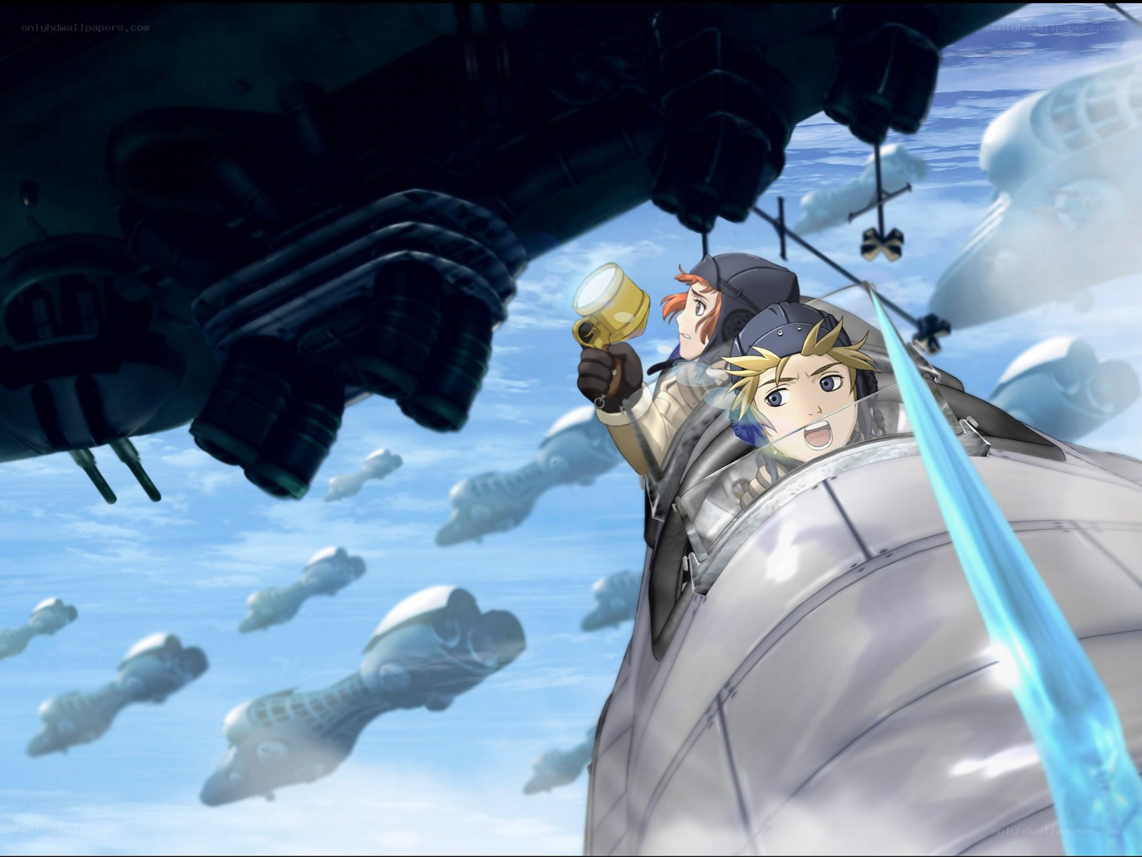 Pilots in a dogfight