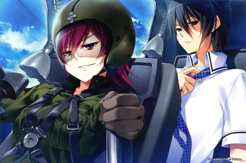 Pilots in Cockpit — Blue