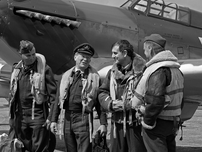 Pilots Near Aircraft