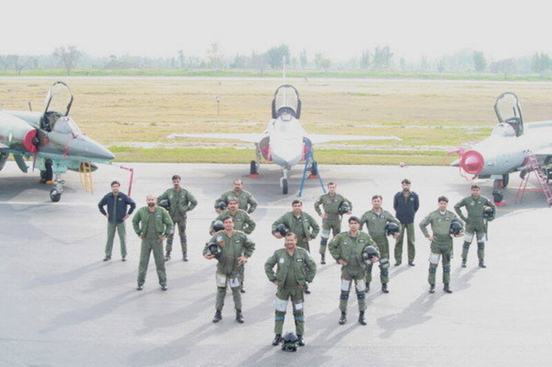 Pilots with fighter jets