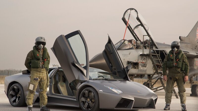 Pilots with Supercar — Gray, Dramatic