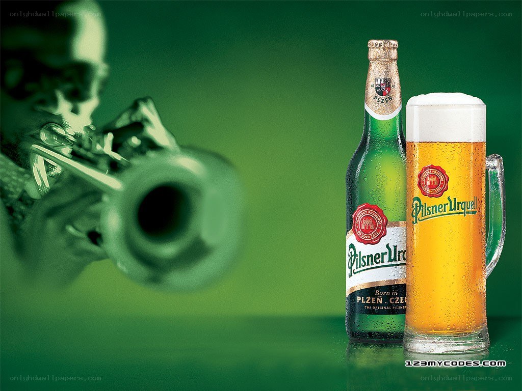 Pilsner Urquell beer advertisement
