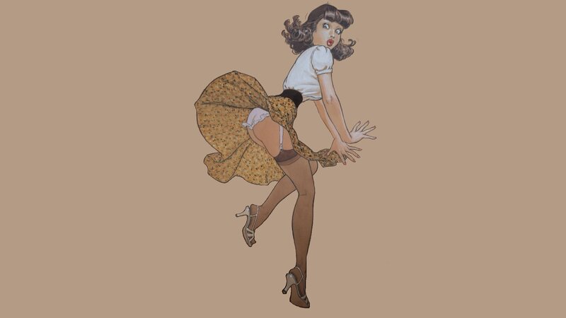 pin-up girl dancing