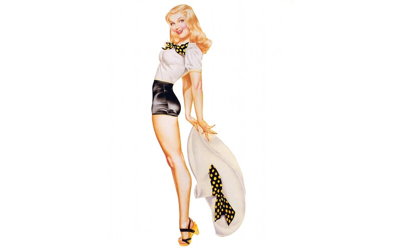 pin-up girl illustration