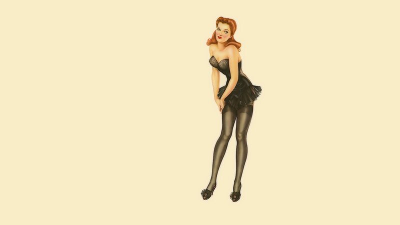 pin-up girl illustration