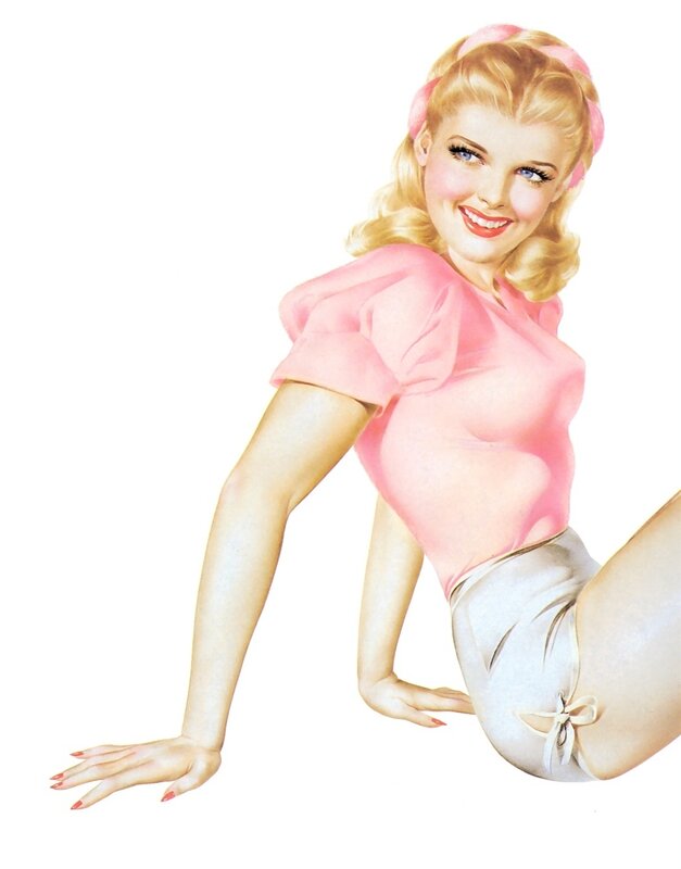 pin-up girl illustration