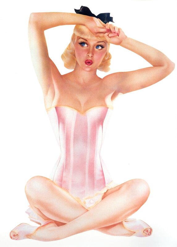 pin-up girl in corset