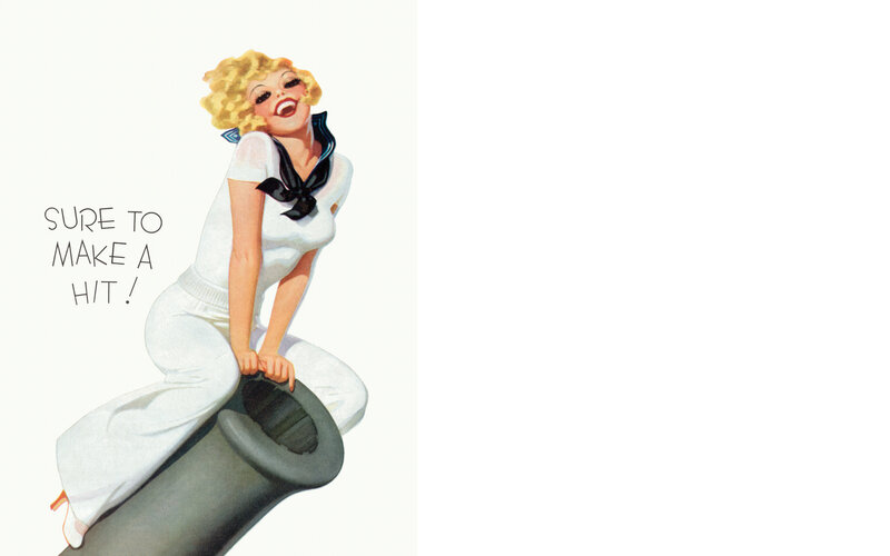 pin-up sailor woman