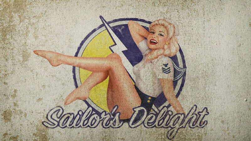 Pin-up Sailor Woman — White