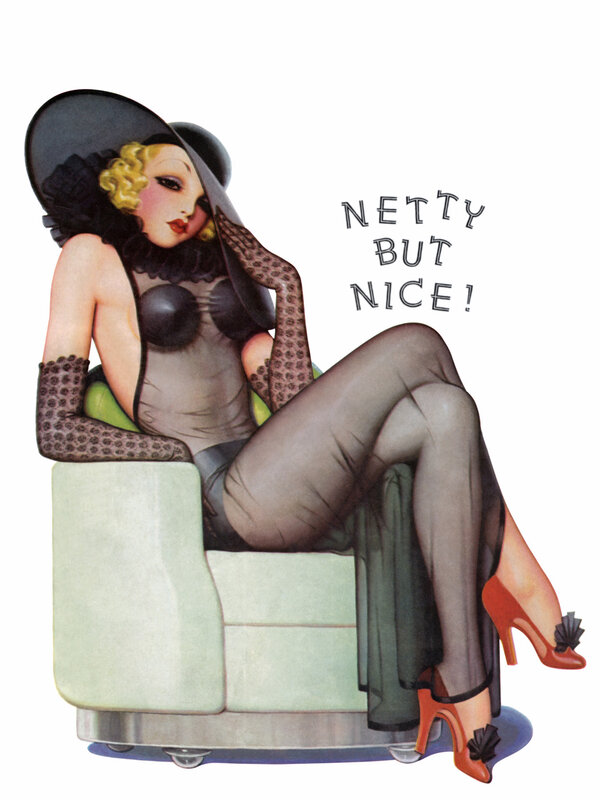 Pin-up woman in hat