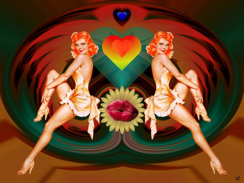 Pin-up Women Illustration