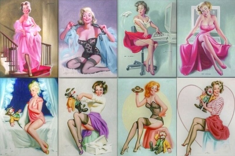 Pin-up Women Illustrations