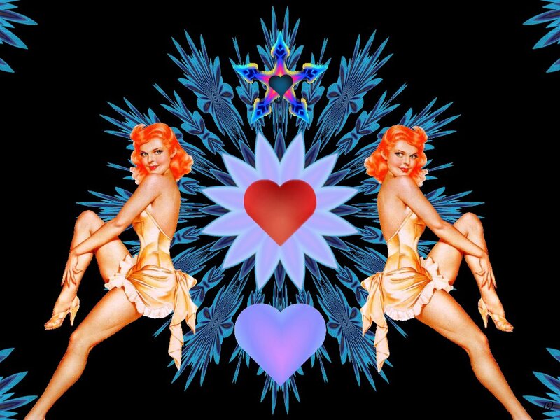 Pin-up Women with Hearts