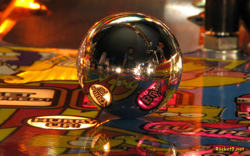 Pinball ball reflection