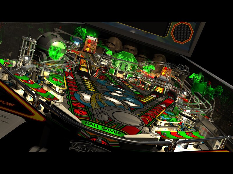 Pinball Machine Playfield — Green, Dark