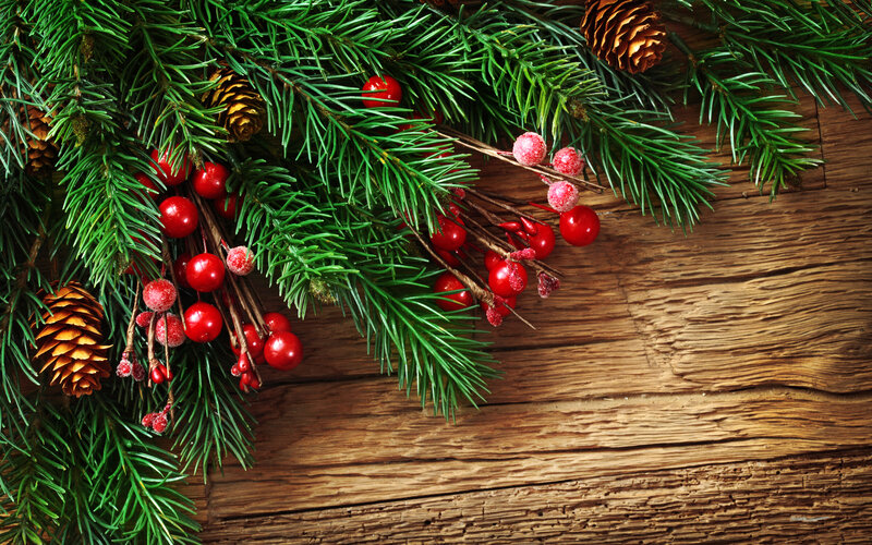 Pine Branches with Berries