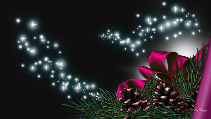 Pine Branches with Bow