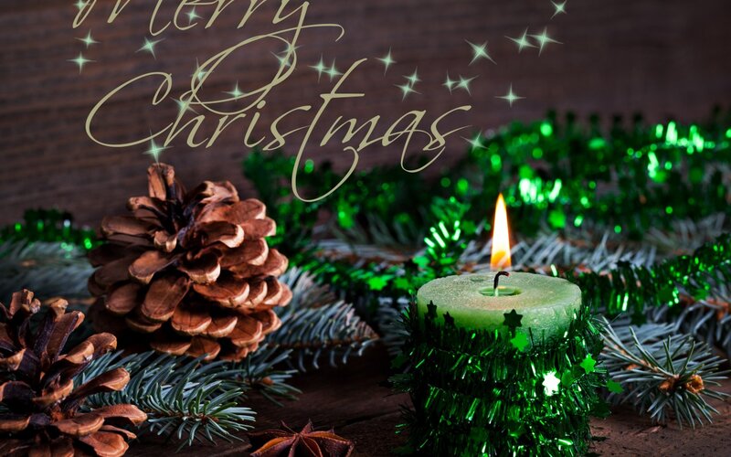 Pine Cone and Candle