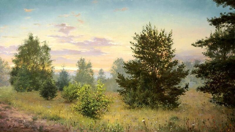Pine Trees in Meadow