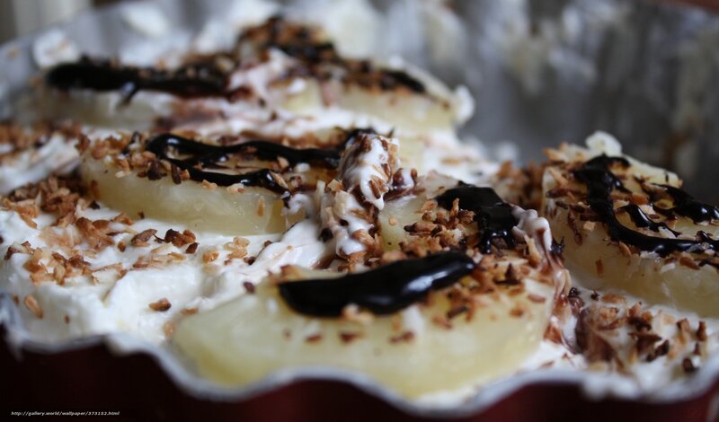Pineapple Dessert in Dish