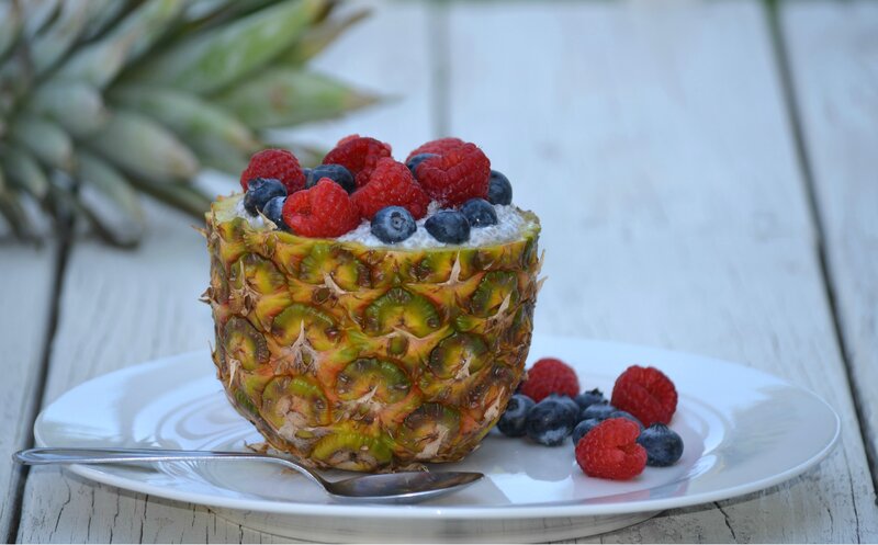 pineapple fruit bowl