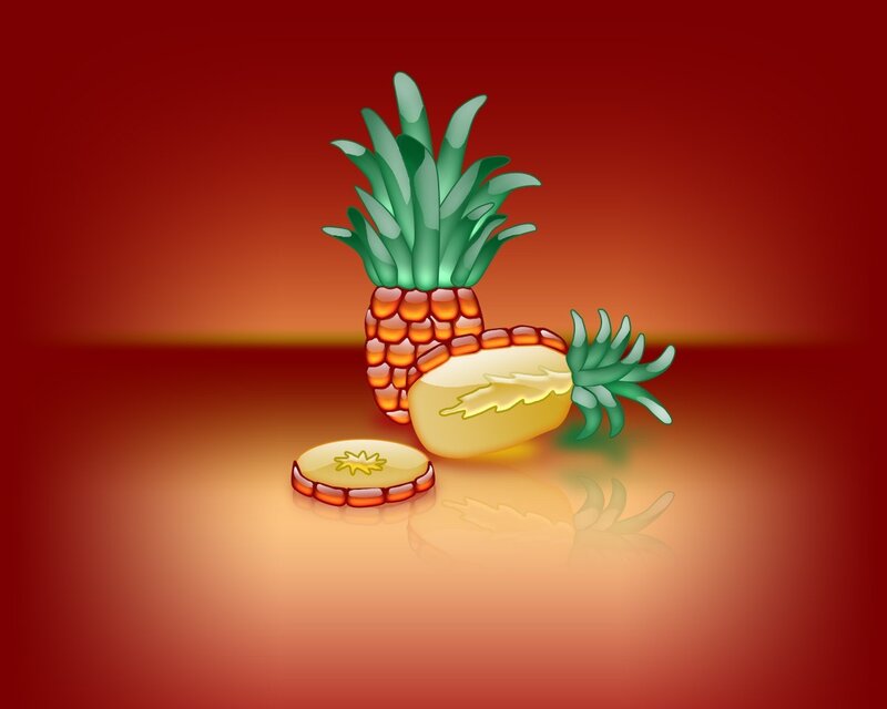 Pineapple Fruit Illustration
