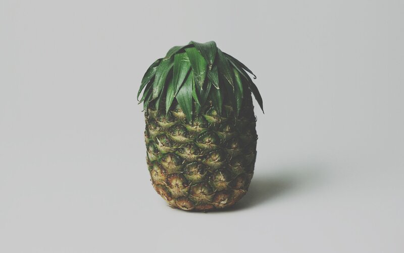 Pineapple on a white background