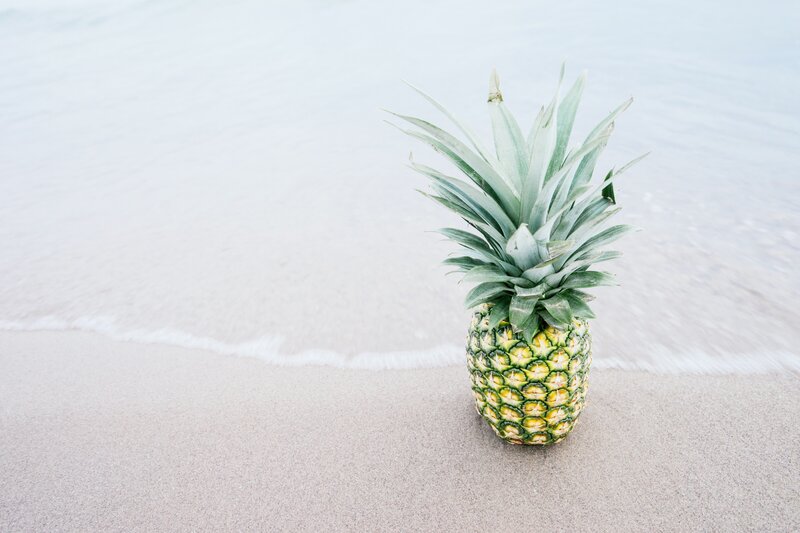 Pineapple on Beach