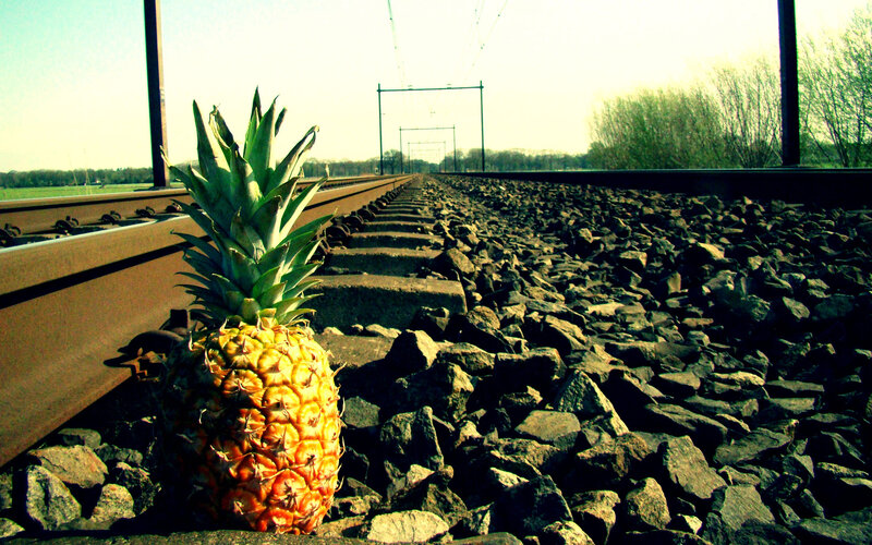 Pineapple on Train Tracks — Green