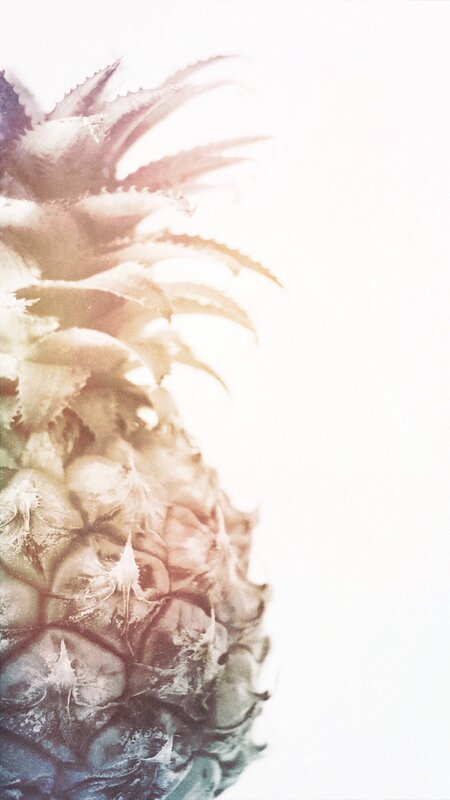 Pineapple on White Background — Minimalist