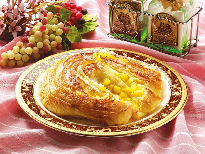 Pineapple Pastry on Plate