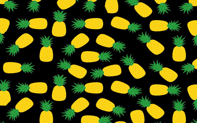 Pineapple Pattern — Yellow