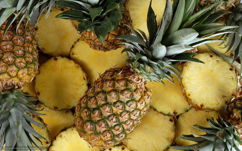 Pineapples and Slices — Yellow