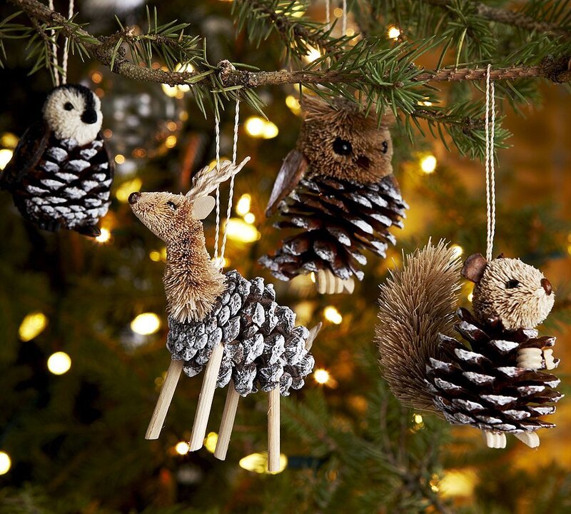Pinecone Animal Ornaments