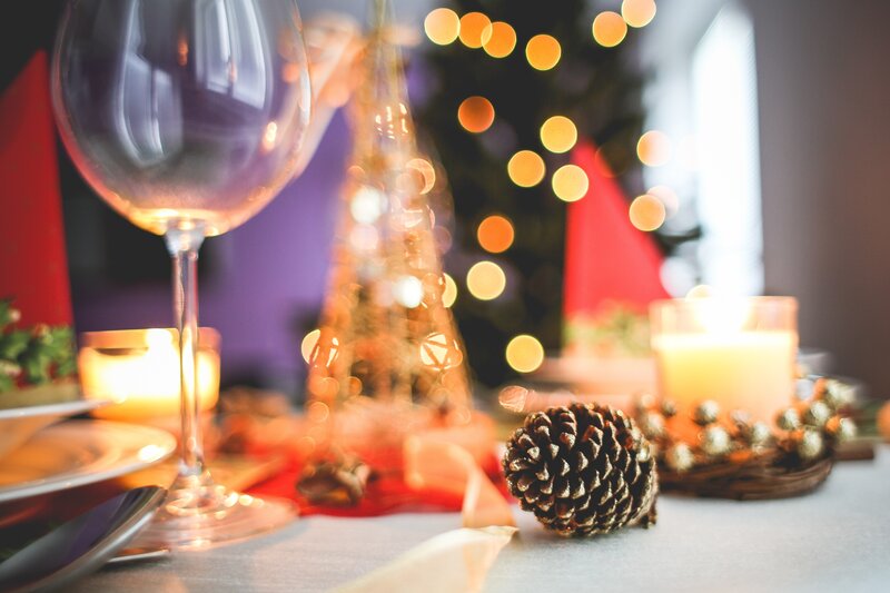 Pinecone on Table