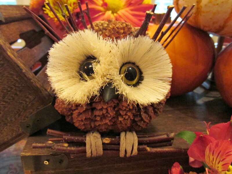 Pinecone Owl Decoration