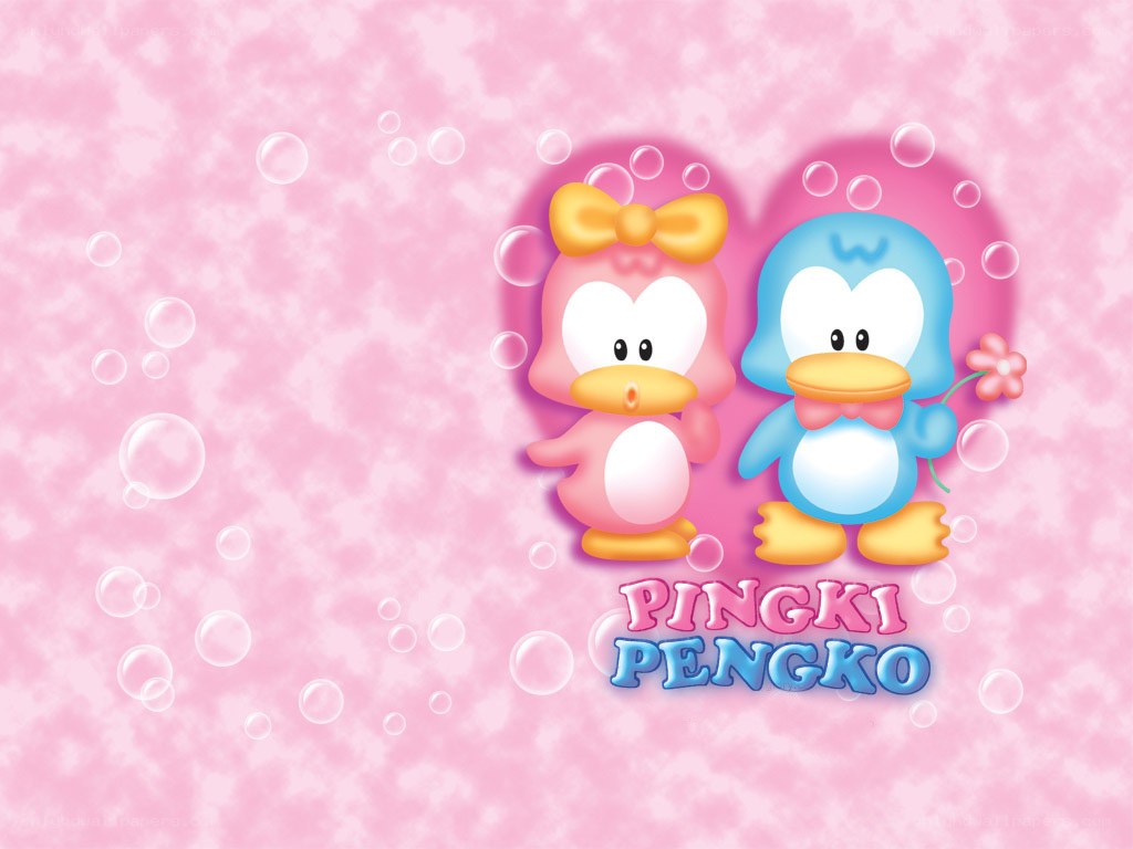 Pingki and Pengko penguin characters