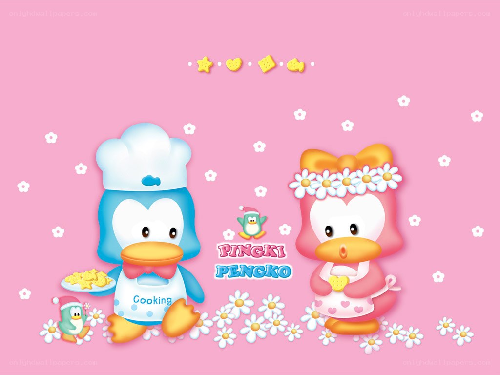 Pingki and Pengko penguin characters