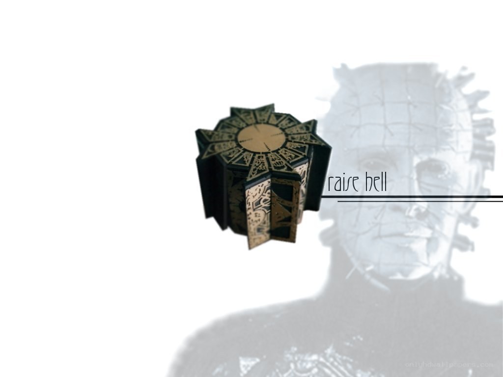 Pinhead and the Hellraiser puzzle box