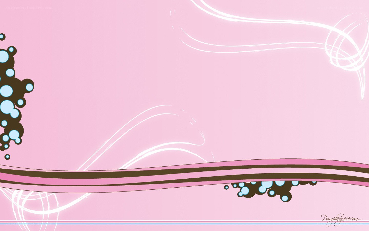 pink abstract design with bubbles