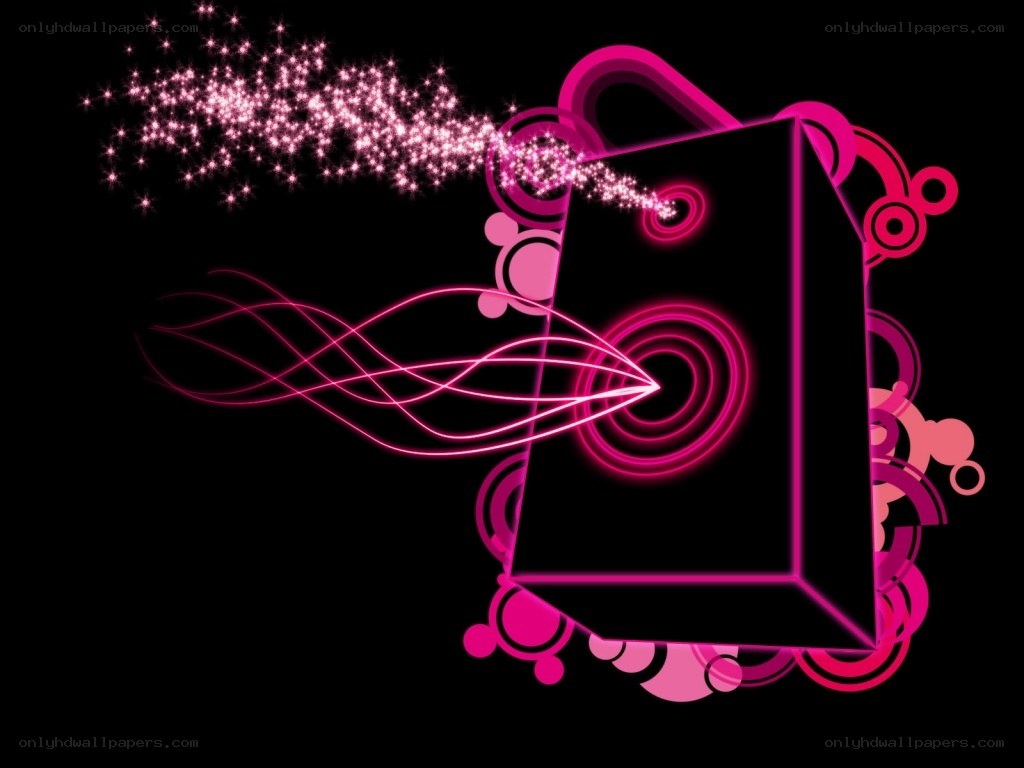 pink abstract design with sparkles