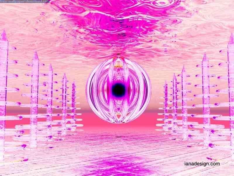 pink abstract digital art