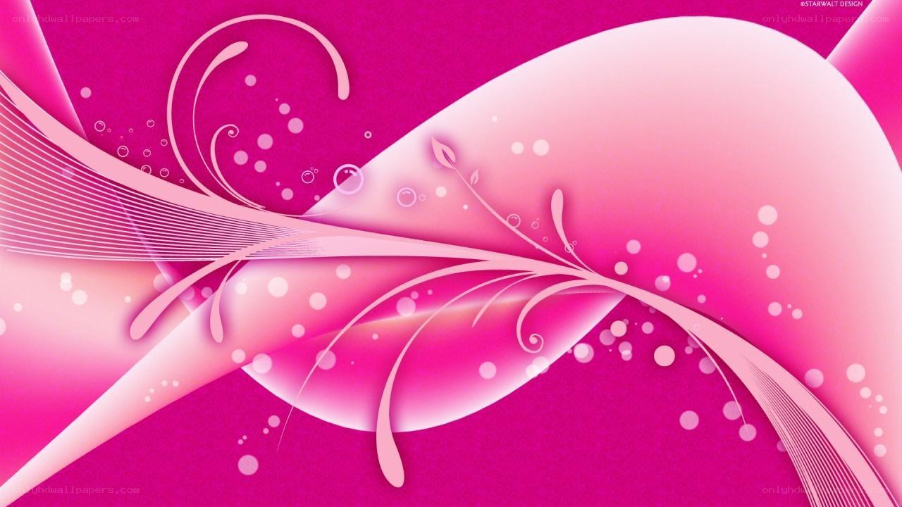 pink abstract floral design