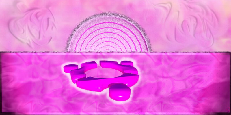 pink abstract logo design