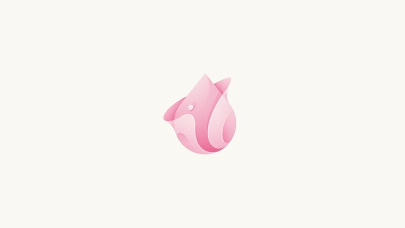 Pink Abstract Shape